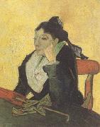 Vincent Van Gogh L'Arlesienne:Madame Ginoux wtih Books (nn04) oil on canvas